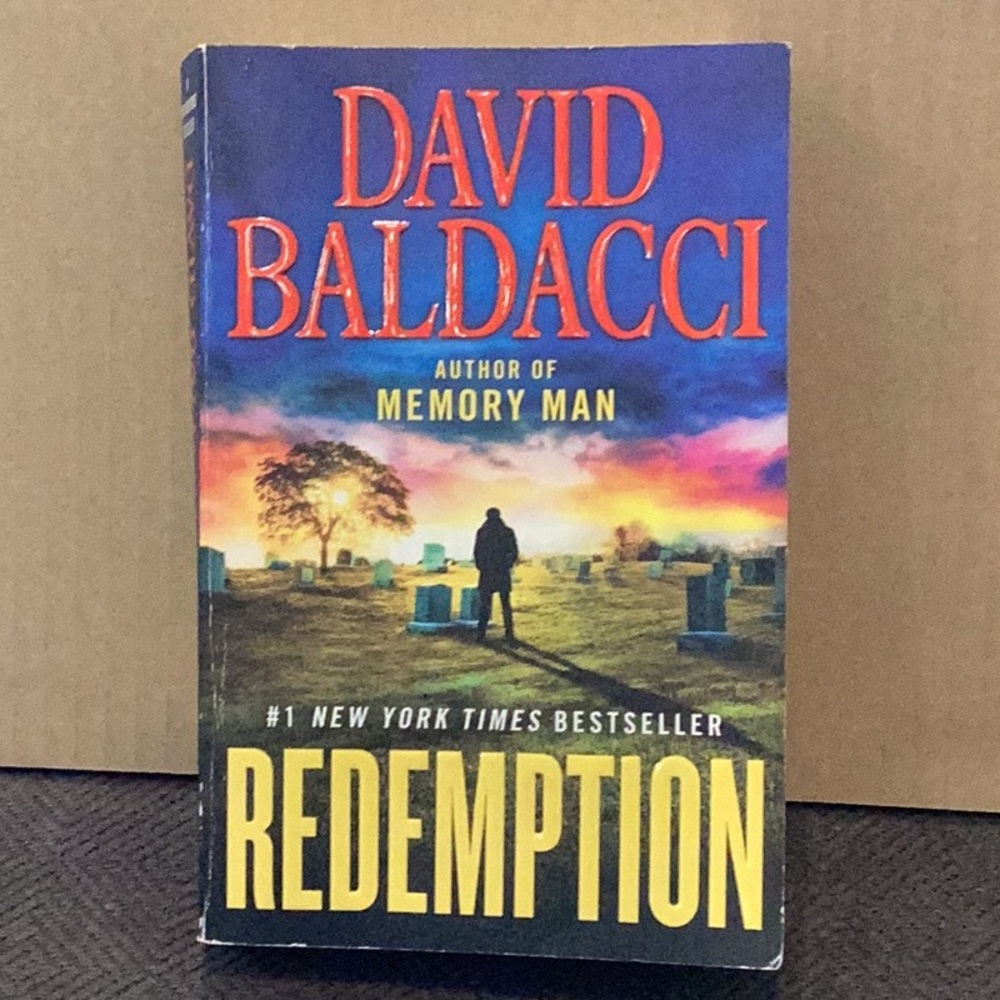 3/$15 REDEMPTION David Baldacci Soft Cover Book